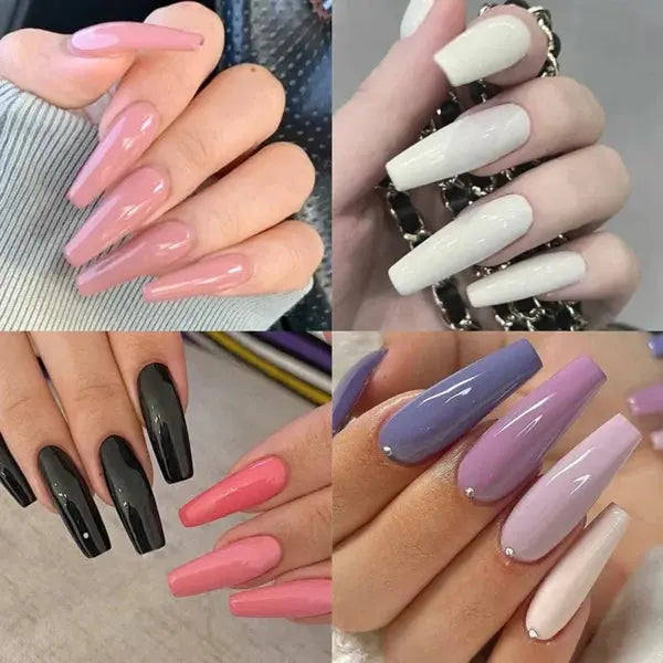 Artificial Nails Set – 576 Nails in 24 Stunning Colors